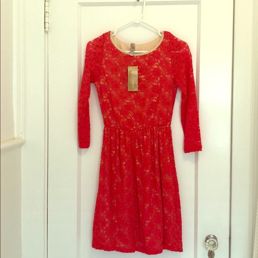 NWT Red Lace Dress